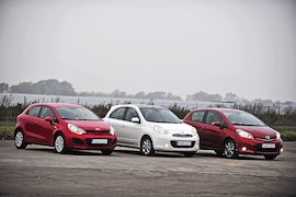 Kia Rio Nissan Micra Toyota Yaris