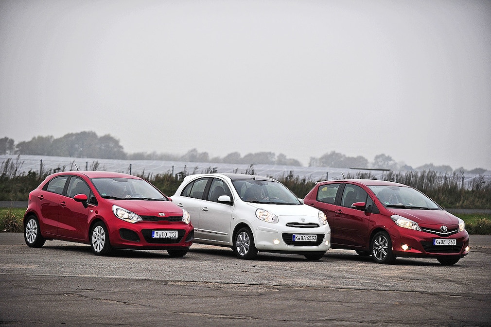 Kia Rio Nissan Micra Toyota Yaris
