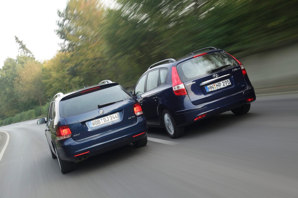 Hyundai i30cw VW Golf Variant