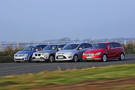 BMW X1 Ford C-Max Mercedes B-Klasse VW Golf Plus