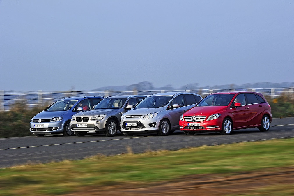 BMW X1 Ford C-Max Mercedes B-Klasse VW Golf Plus