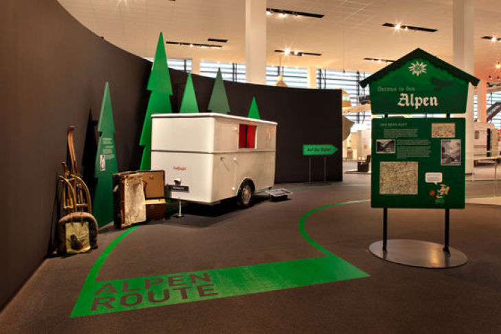 Alpenroute im Hymer-Museum