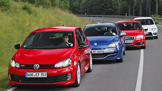 VW Golf GTI 35 Audi S3 Renault Mégane RS Seat Leon Cupra R