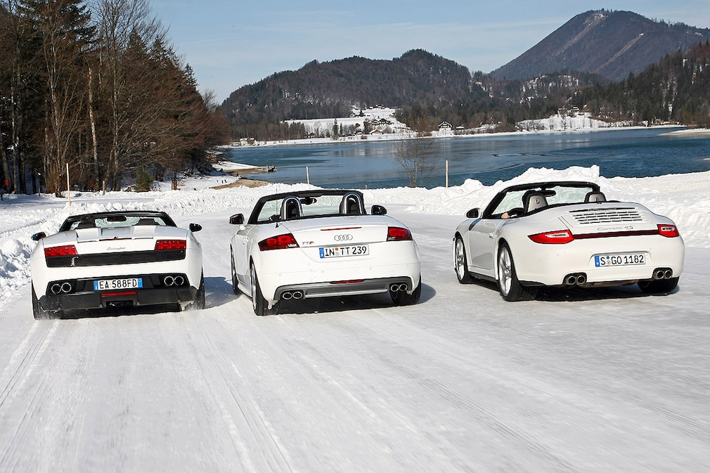 Lamborghini Gallardo Spyder Audi TTS Roadster Porsche 911 Cabrio