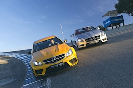 Mercedes C 63 AMG Coupé Black Series  Mercedes SLK 55 AMG
