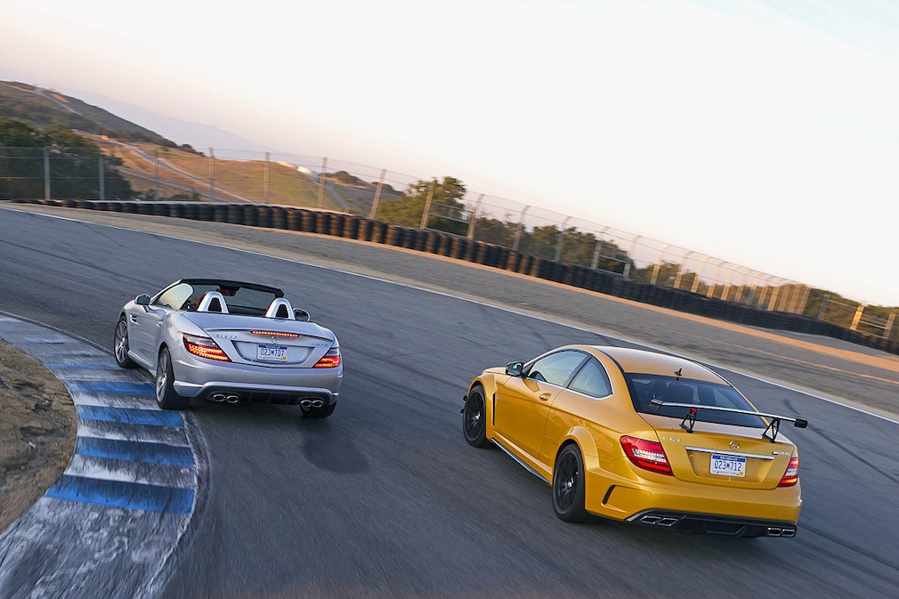 Mercedes SLK 55 AMG  Mercedes C 63 AMG Coupé Black Series