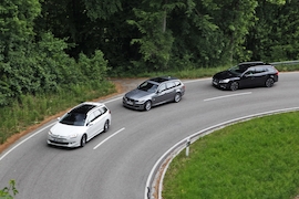 BMW Alpina D3 Biturbo Touring : Citroen C5 Tourer HDi by Carlsson ; Volvo V60 D5 by Heico Sportiv