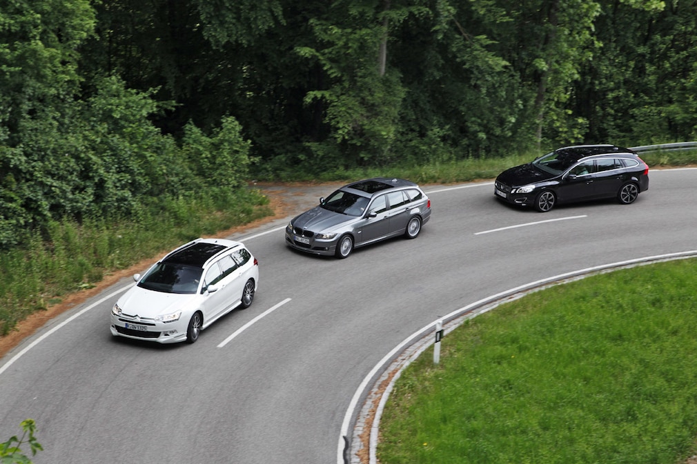 BMW Alpina D3 Biturbo Touring : Citroen C5 Tourer HDi by Carlsson ; Volvo V60 D5 by Heico Sportiv