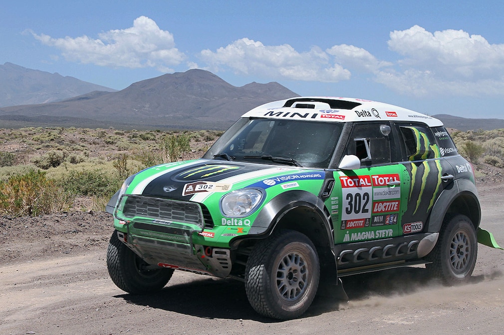 French driver Stephane Peterhansel (MINI)
