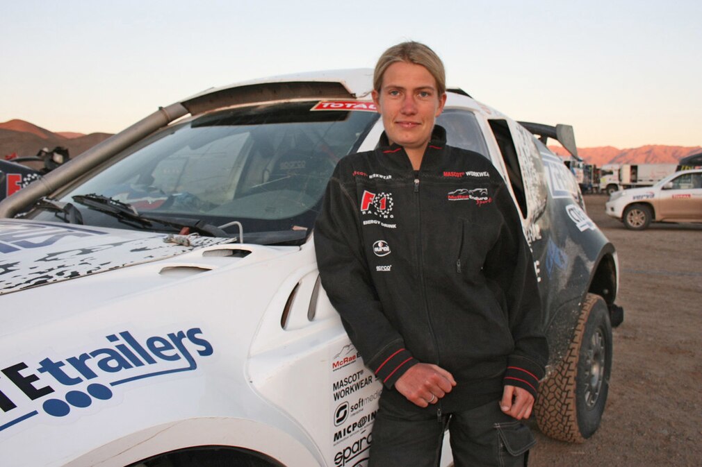 Stefanie Manns bei der Rallye Dakar