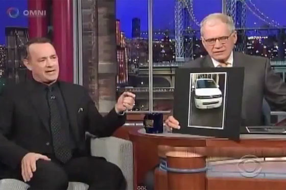 Tom Hanks in der David Letterman-Show