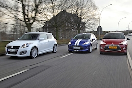 Citroën DS3 Ford Fiesta Suzuki Swift