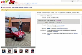 Ebay-Auktion von Daniela Katzenberger