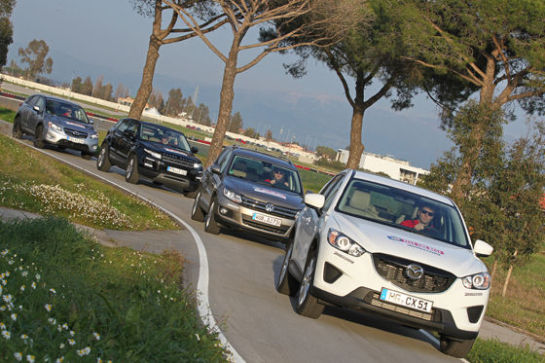 Kompakt Suv Vergleich Tiguan Gegen Cx 5 Xv Und Evoque Autobild De