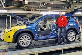 Autoproduktion vom Mazda CX-5 mit Leser Marco Zappe