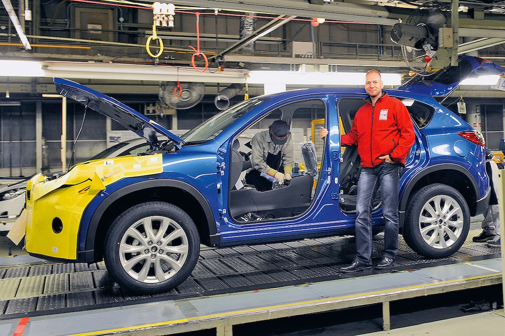 Autoproduktion vom Mazda CX-5 mit Leser Marco Zappe