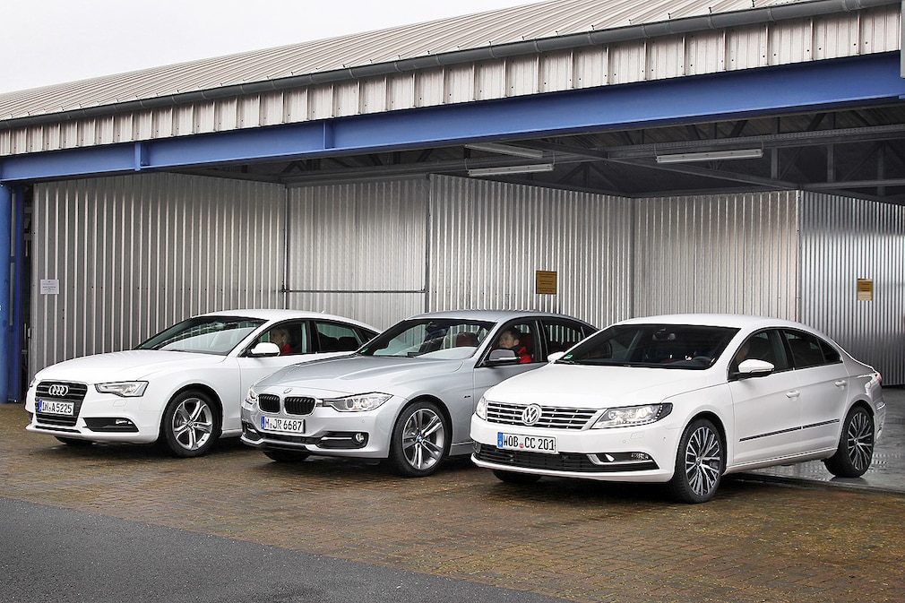 Audi A5 2.0 TDI Sportback, BMW 320d Automatik, VW CC 2.0 TDI DSG