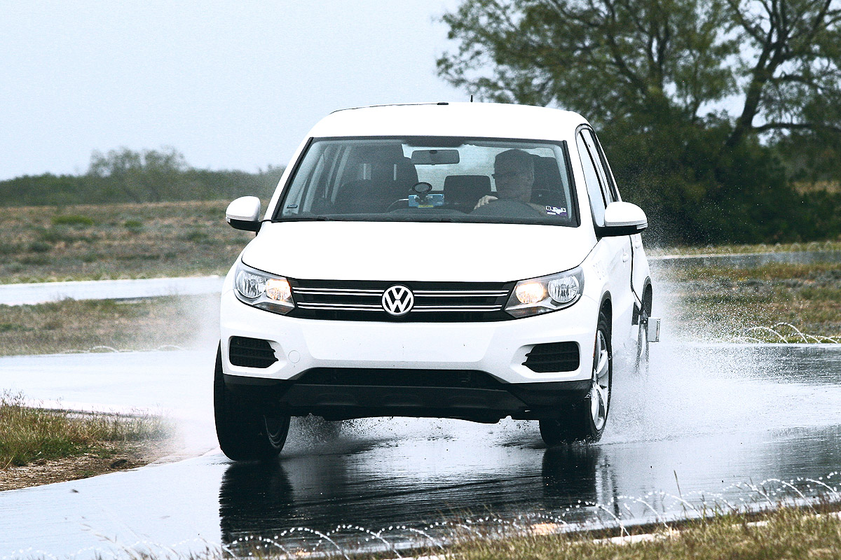 Kurven-Aquaplaning-Test