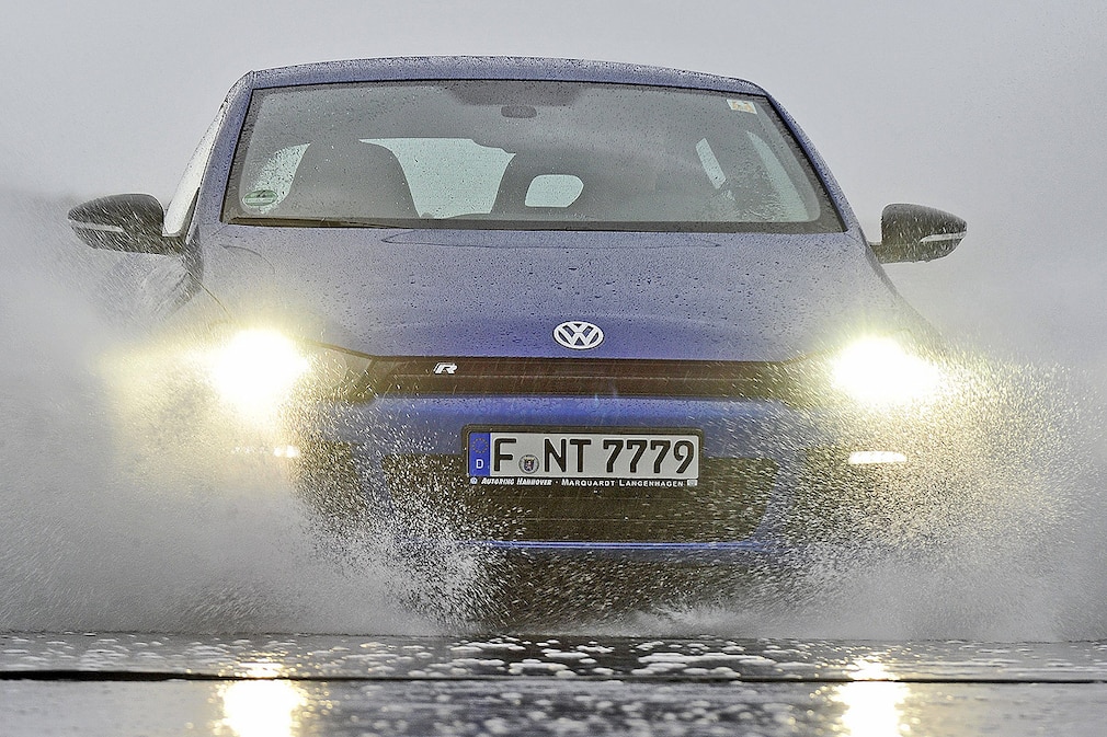 Aquaplaning längs