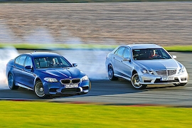 BMW M5 Mercedes E 63 AMG