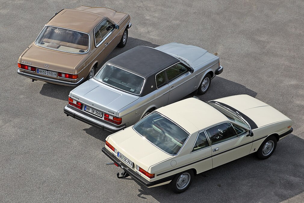 Mercedes-Benz 230 CE, Volvo 262 C Bertone, Lancia Gamma Coupé 2500