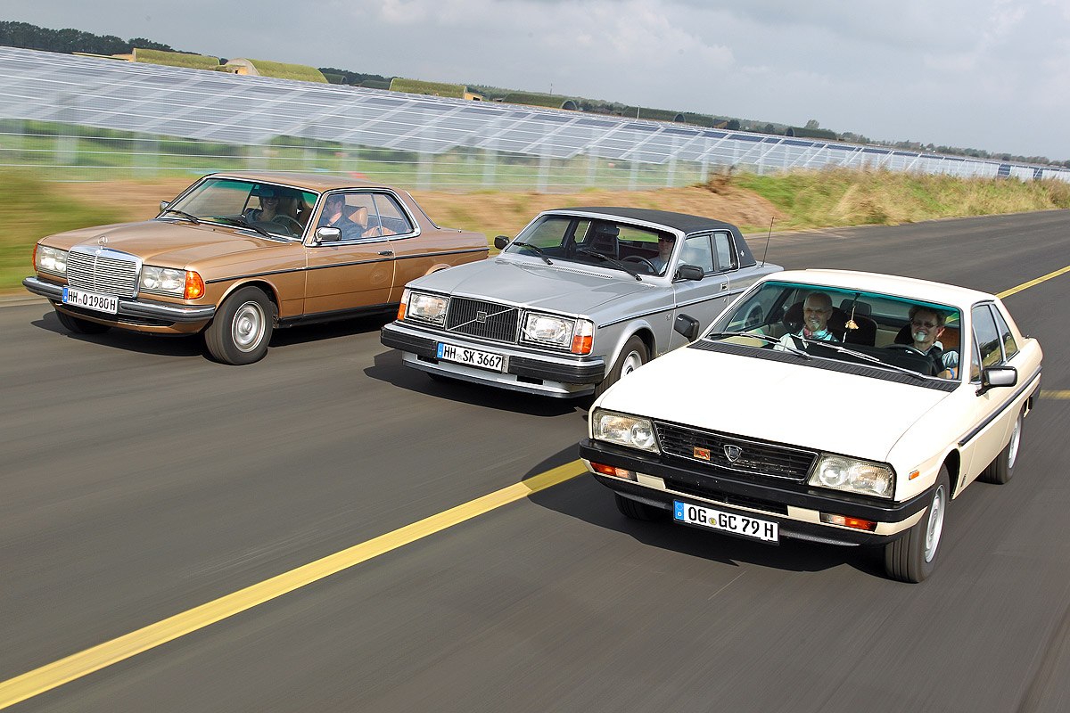 Mercedes-Benz 230 CE, Volvo 262 C Bertone, Lancia Gamma Coupé 2500