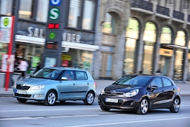 Kia Rio Skoda Fabia
