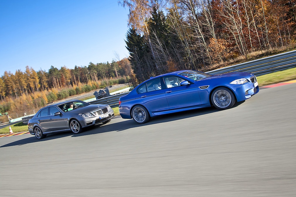 Mercedes E 63 AMG, BMW M5