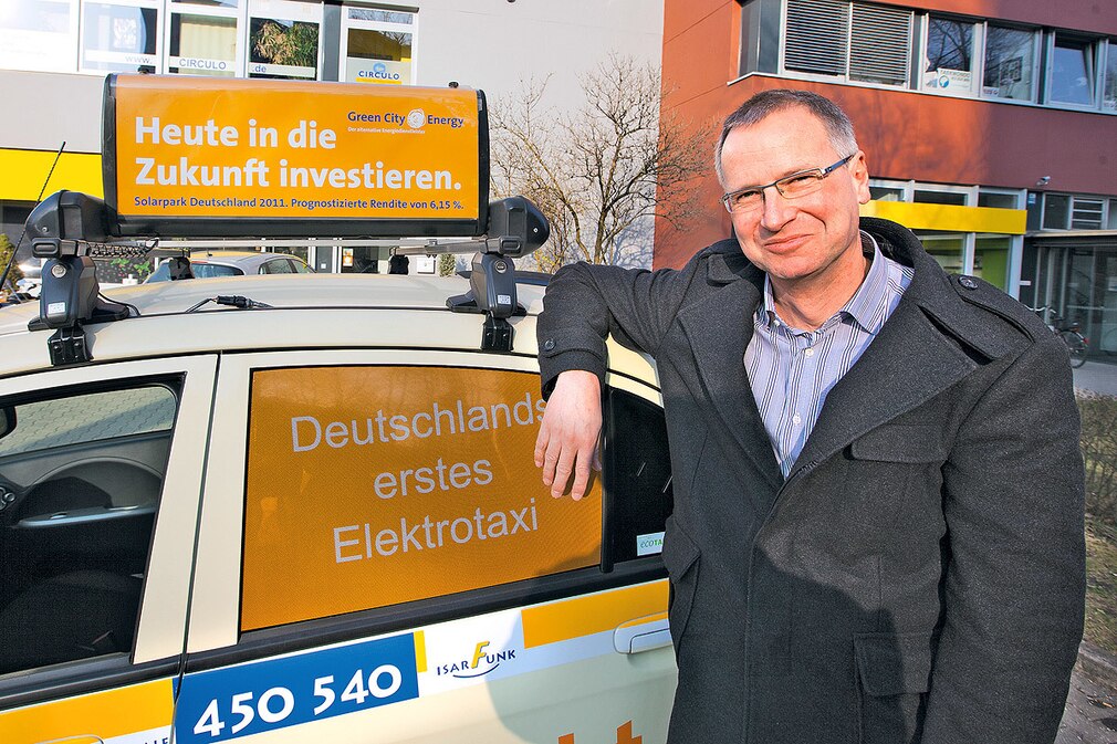 Mitsubishi i-Miev als E-Taxi