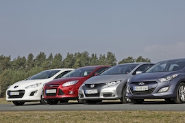 Ford Focus Honda Civic Hyundai i30 Peugeot 308
