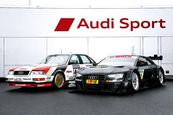 Vergleich Audi V8 quattro und A5 DTM