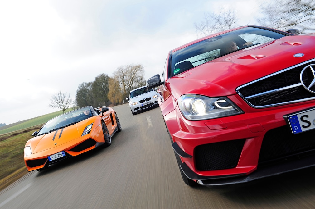 BMW M3 Lamborghini Gallardo Mercede C 36 AMG