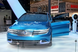 The new Denza brand all-electric concept car