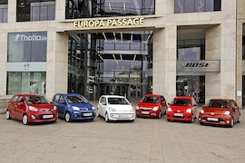 Sechs Kleinstwagen im Vergleich