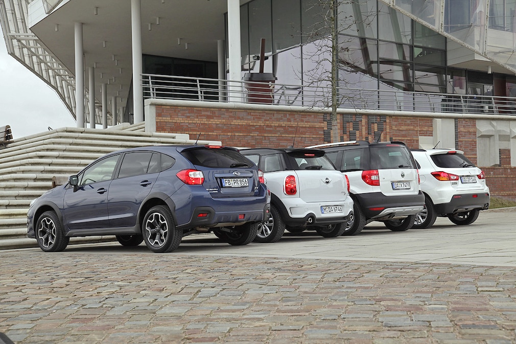 Vier kompakte SUVs im Vergleich