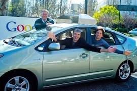 selbstfahrendes Robot-Auto von Google