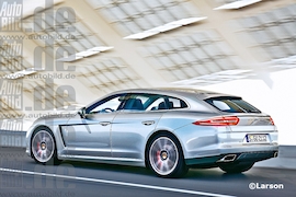 Porsche Pajun Shoting Brake Illustration