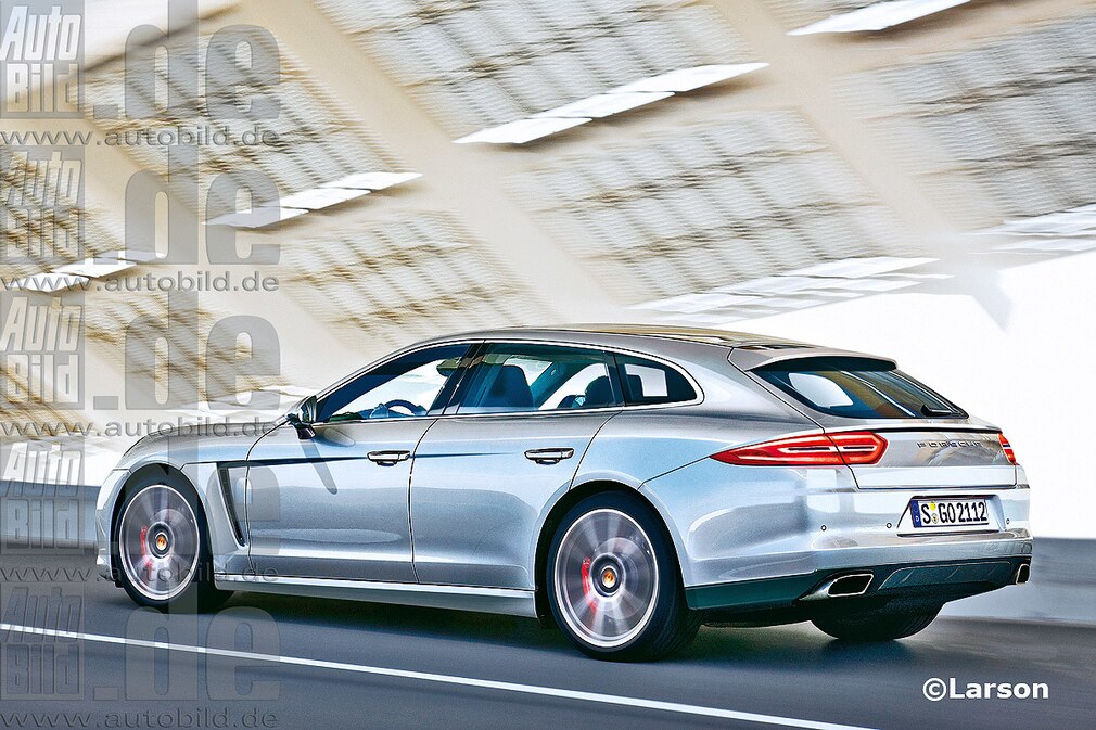 Porsche Pajun Shoting Brake Illustration