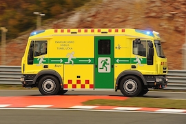 Tunnel-Rettungsfahrzeug Merkur der Firma Ziegler
