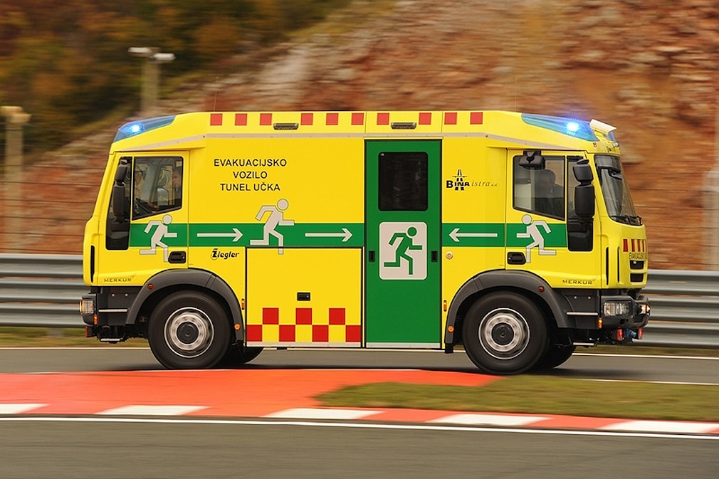 Tunnel-Rettungsfahrzeug Merkur der Firma Ziegler