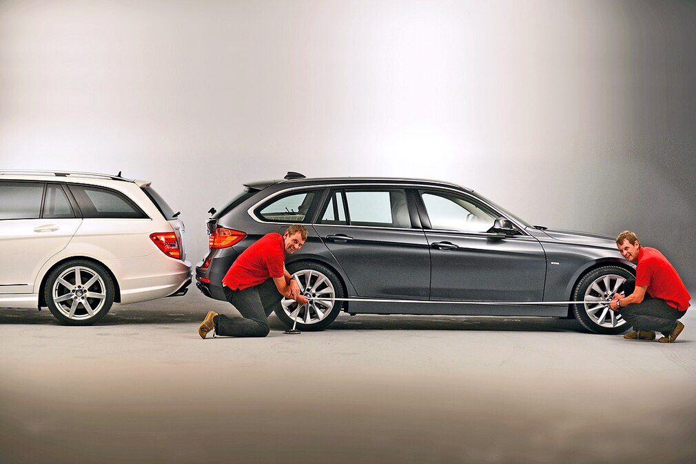 Mercedes C 350 CDI T-Modell BMW 330d Touring