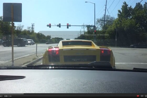 Crash mit Lamborghini Gallardo