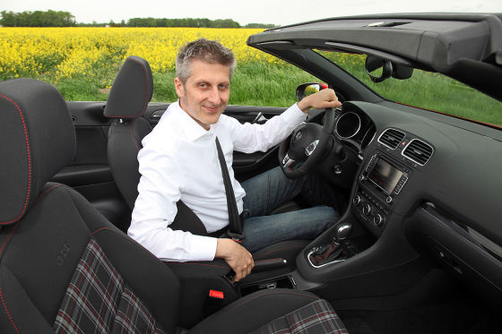 Axel Sülwald im VW Golf GTI Cabrio