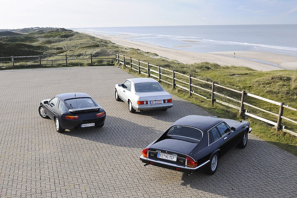 Jaguar XJ-S Porsche 928 S4 Mercedes 560 SEC