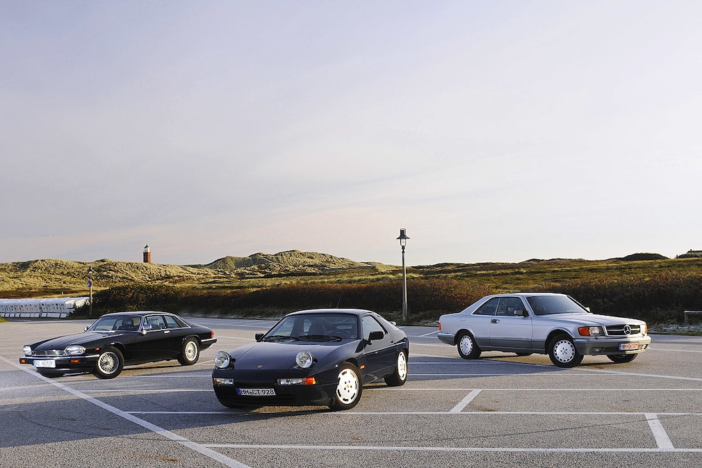 Jaguar XJ-S Porsche 928 S4 Mercedes 560 SEC
