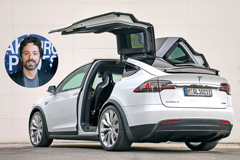Tesla Model X Sergej Brin