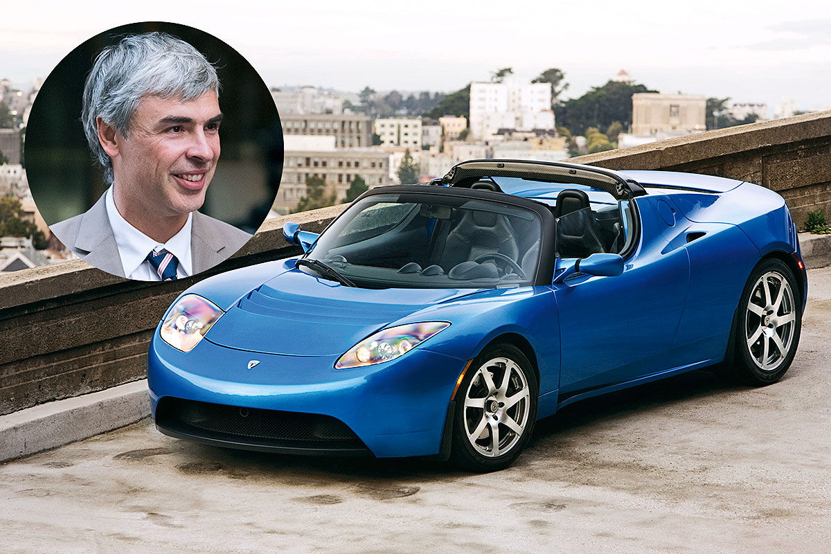 Tesla Roadster Larry Page