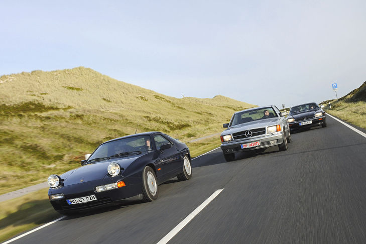Jaguar XJ-S Mercedes 560 SEC Porsche 928 S4