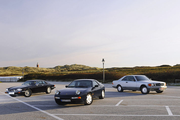 Jaguar XJ-S Mercedes 560 SEC Porsche 928 S4