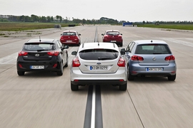 BMW 1er Ford Focus Hyundai i30 Renault Mégane VW Golf